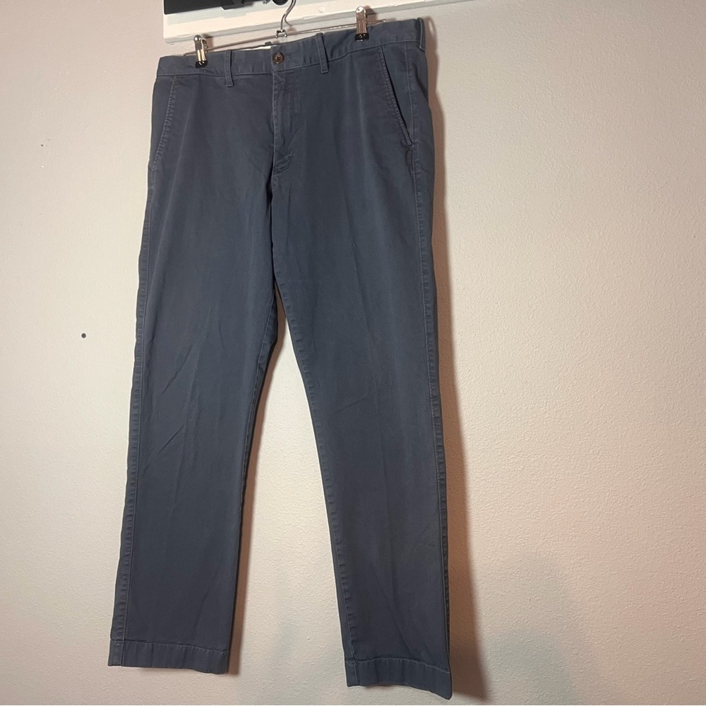 J. Crew Flex Straight Leg Chino Pants Size 35x32 Gray Business Casual Workwear